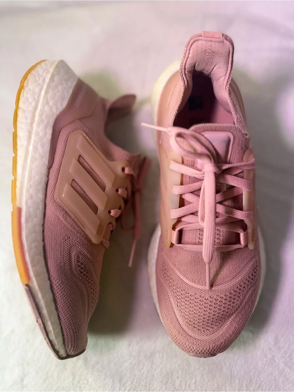 adidas Women’s Pink Knit Running Sneaker